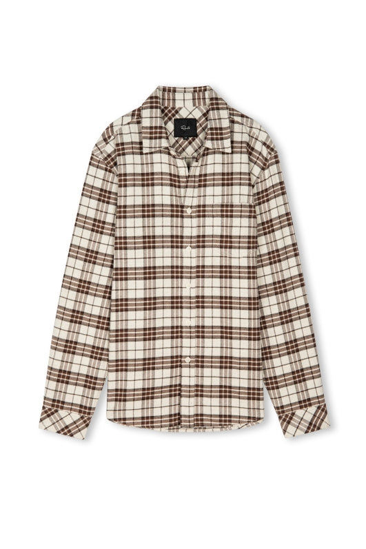 Wholesale,Rails, Rails Sandalwood Brushed Flannel Overshirt, Brown, Medium-44-TagM