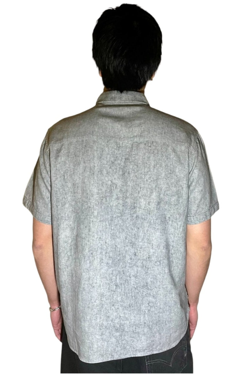 Wholesale,Nicoby Age of Wisdom, Nicoby Age of Wisdom Grey Linen Blend Shirt, Grey, Medium-45-TagMLarge-47-TagLExtra Large-49-TagXLExtra Extra Large-52-TagXXLSmall-43-TagS