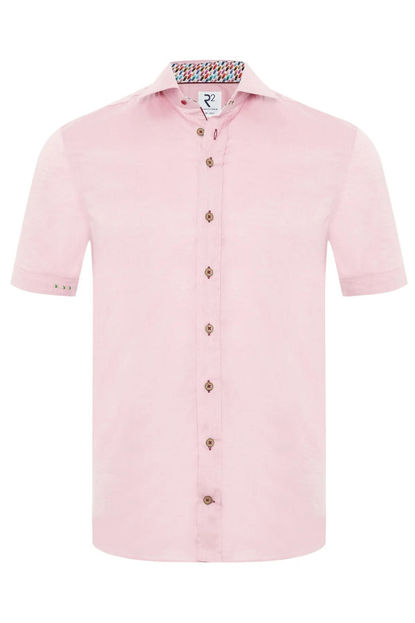R2 Amsterdam Light Pink Tencel Blend Shirt
