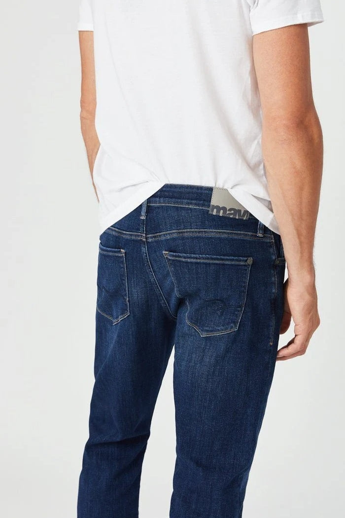 Wholesale,Mavi, Mavi Dark Feather Blue Zach Straight Leg Jeans, Blue, 40W-32L-Tag40