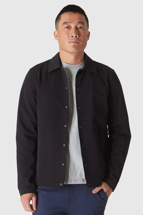True Classic Black Added Stretch Twill Jacket