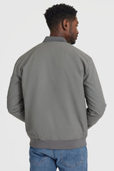 True Classic Carbon Grey Bomber Jacket