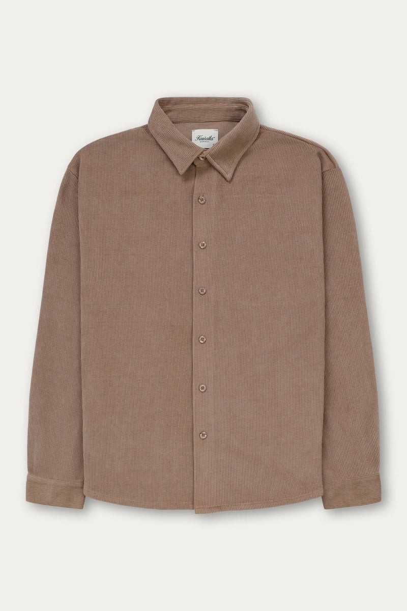 Wholesale,Kuwalla, Kuwalla Beige Textured Chenille Overshirt, Tan, Extra Large-50-TagXL