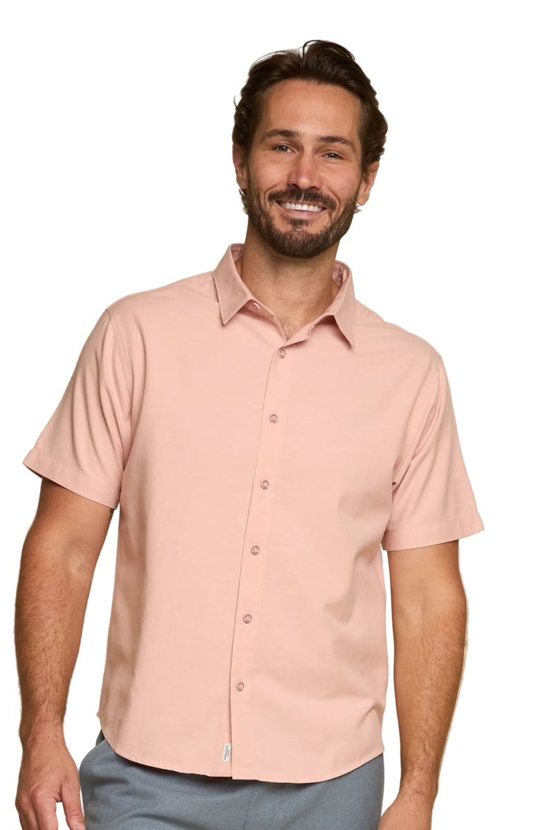 Wholesale,Fundamental Coast, Fundamental Coast Rose Stretch Shirt, Pink, Medium-44-TagMLarge-47-TagLExtra Large-50-TagXL