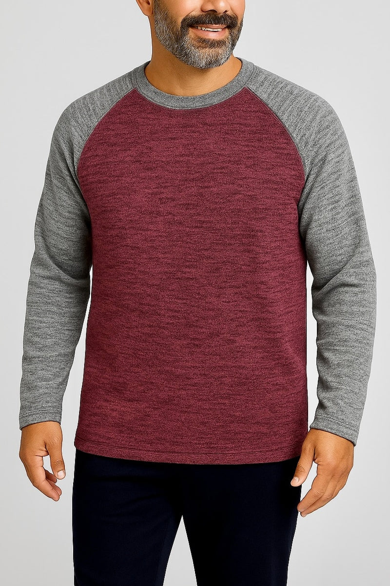 Wholesale,Nicoby Age of Wisdom, Nicoby Age of Wisdom Burgundy Fuzzy Raglan Tee, Red, Extra Extra Large-49-TagXXL