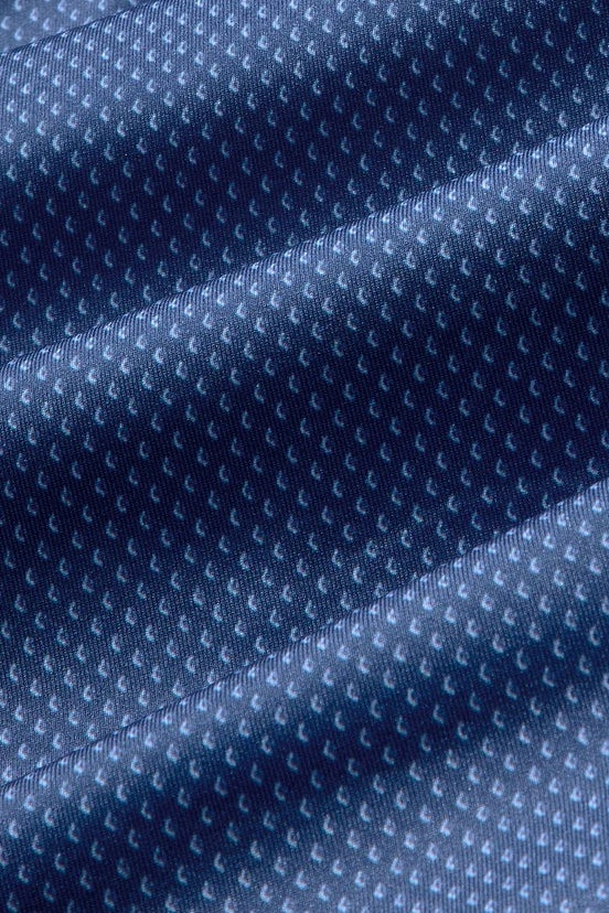 Wholesale,Mizzen + Main, Mizzen + Main Midnight Navy Diamond Print Performance Trim Fit Polo, Blue, Medium-42-TagM