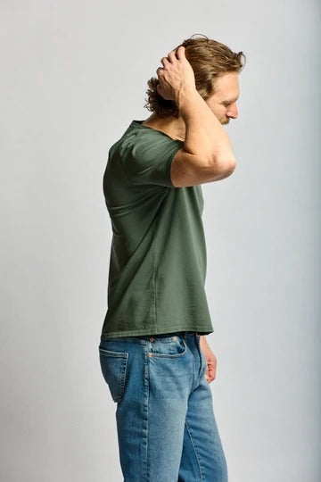 Wholesale,Easy Mondays, Easy Mondays Thyme Green Jersey T-Shirt, Green, Medium-44-TagLLarge-46-TagXLExtra Large-48-TagXXL