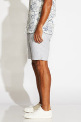 Civil Society Grey Linen Blend 8" Shorts