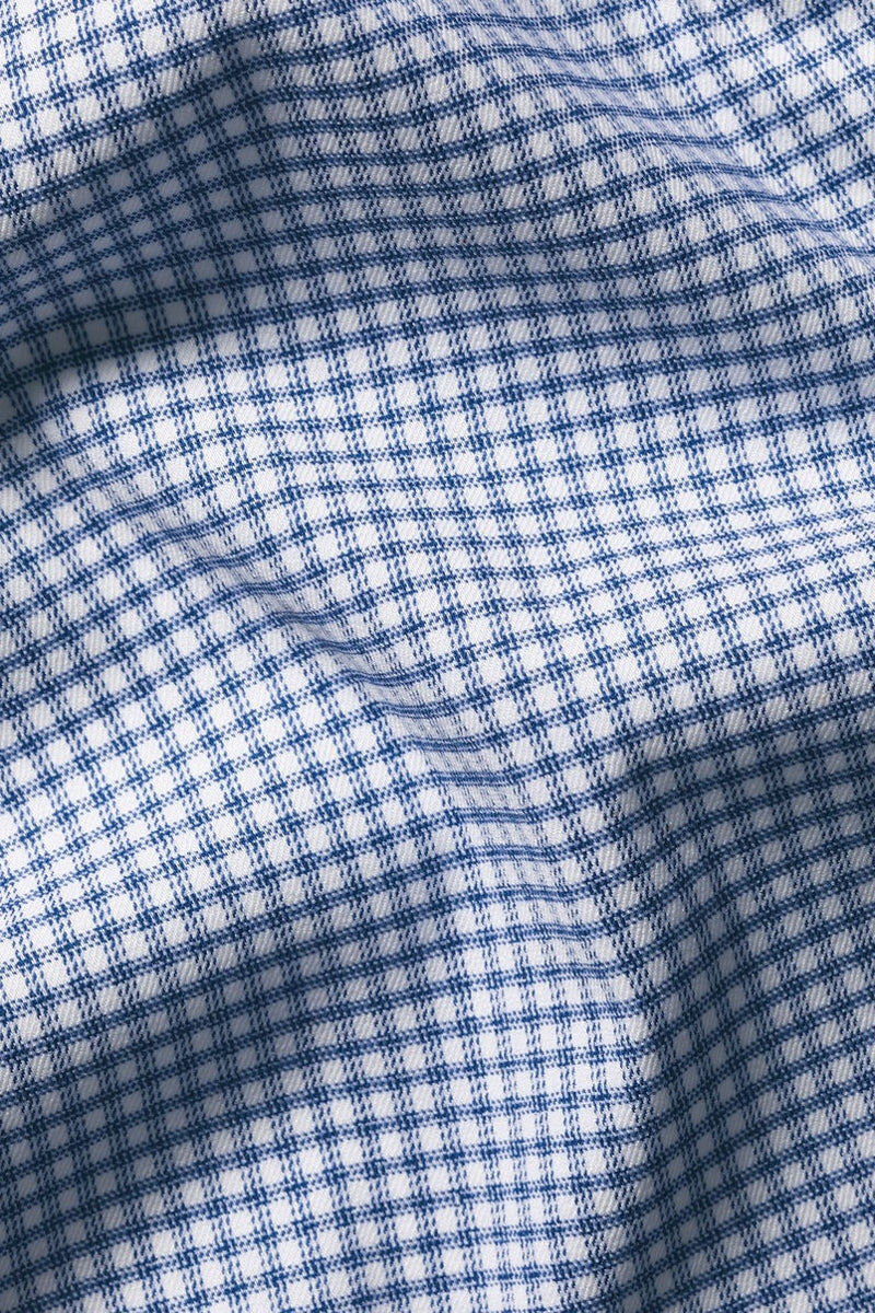 Wholesale,Charles Tyrwhitt, Charles Tyrwhitt Indigo Performance Twill Check Shirt, Blue, Small-40-Tag15