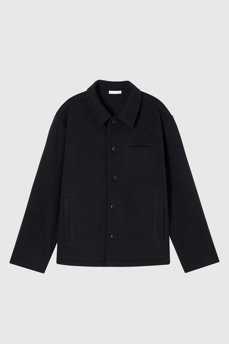 Direct From Brand,FYNE, FYNE Black Front Pocket Fleece Jacket, Black, Medium-44-TagM