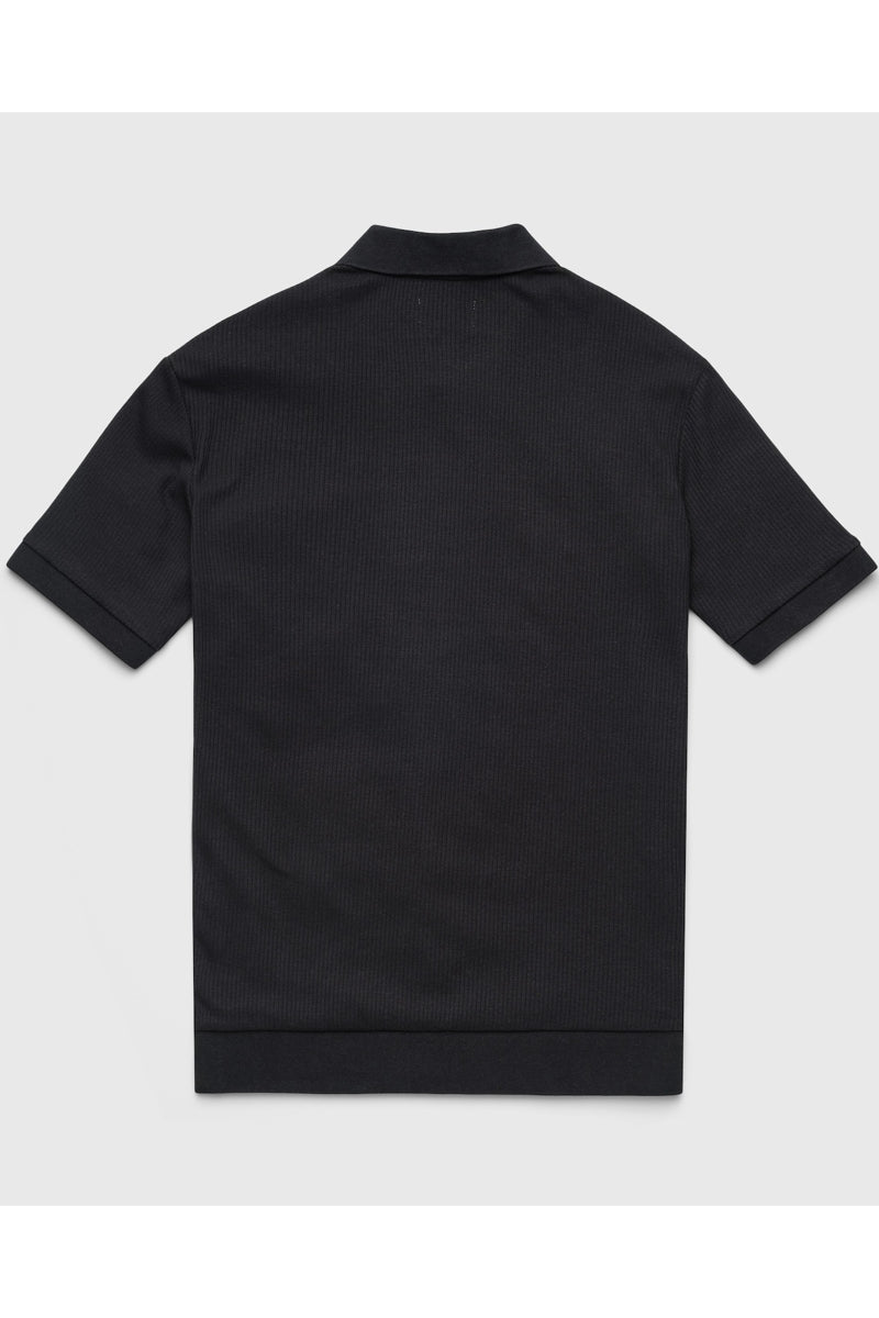 Wholesale,Surfside Supply, Surfside Supply Black Vertical Rib Knit Shirt, Black, Large-44-TagL