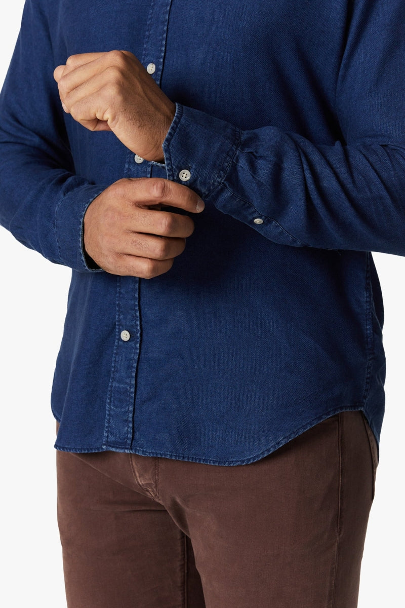 Wholesale,34 Heritage, 34 Heritage Mid Indigo Denim Shirt, Blue, Medium-45-TagM