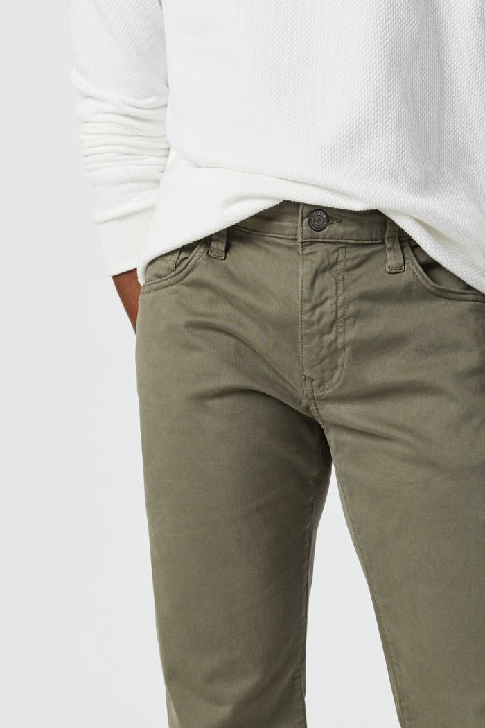 Mavi Dusty Olive Twill Straight Leg Pants