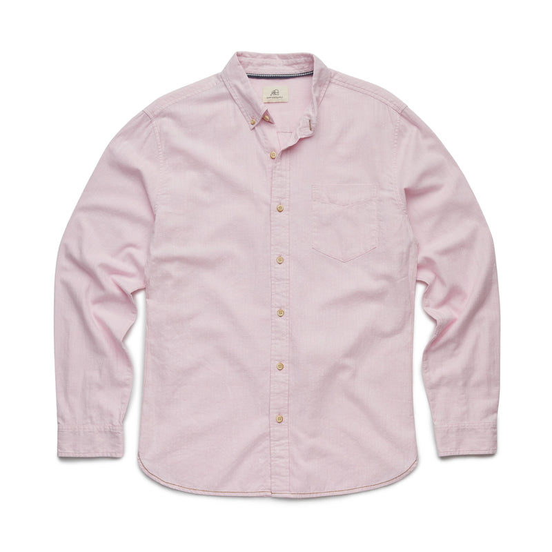 Surfside Supply Light Pink Airy Cotton Button Up Shirt With Front Chest Pocket