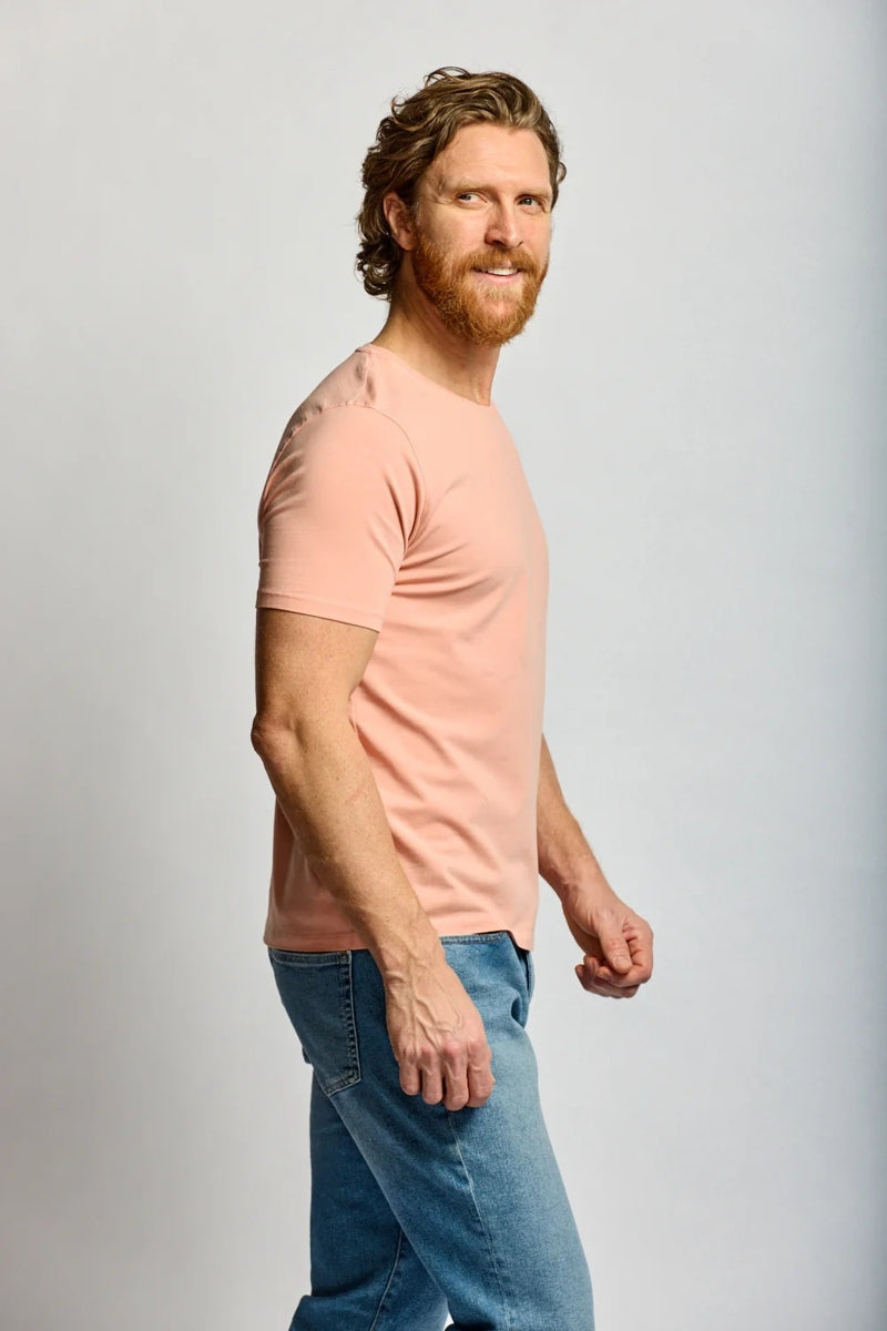 Wholesale,Easy Mondays, Easy Mondays Rosewood Jersey T-Shirt, Pink, Extra Large-48-TagXXL