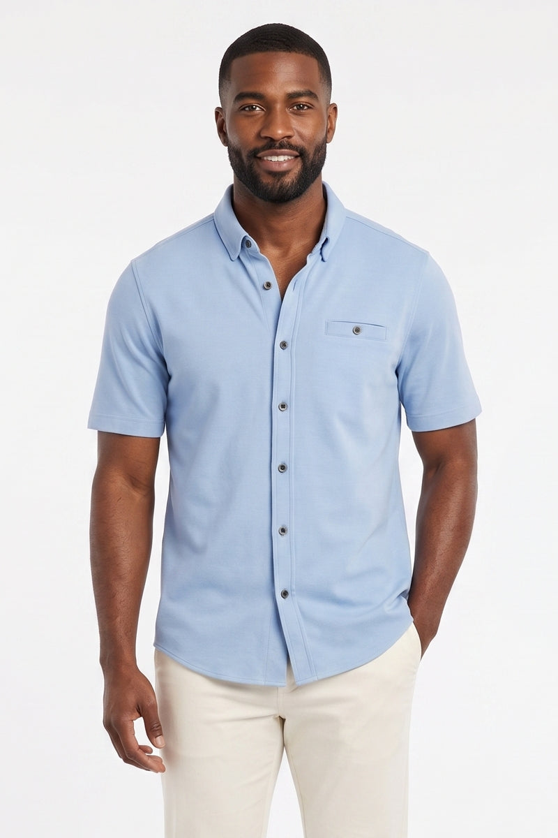 Wholesale,Nicoby Age of Wisdom, Nicoby Age of Wisdom Blue Knit Shirt, Blue, Extra Extra Large-51-TagXXL