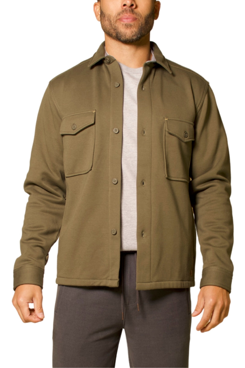 Wholesale,Fundamental Coast, Fundamental Coast Olive Military-inspired Fleece Shacket, Green, Extra Large-51-TagXL
