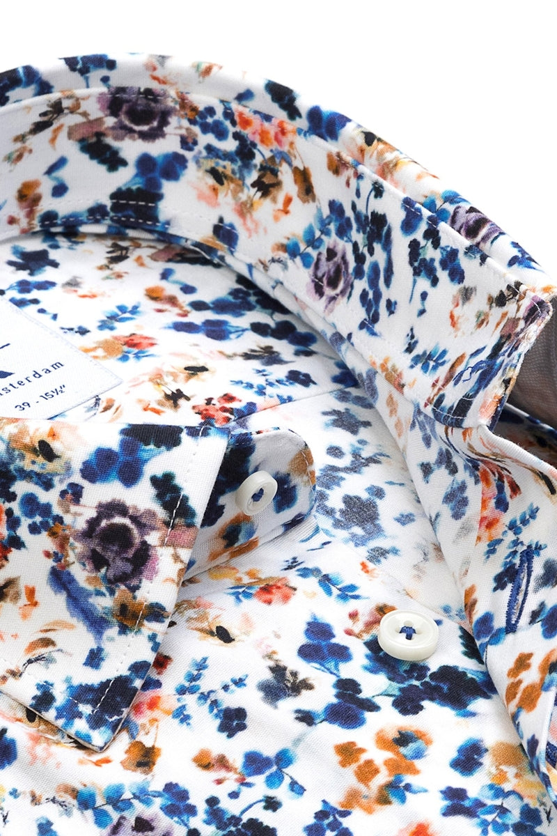 Direct From Brand,R2 Amsterdam, R2 Amsterdam Blue Multi Ditsy Floral Print Shirt, Blue, Medium-41-Tag39Medium-42-Tag40Large-44-Tag41Large-46-Tag42Extra Large-48-Tag43Extra Extra Large-50-Tag44Extra Extra Large-52-Tag45Extra Extra Large-53-Tag46