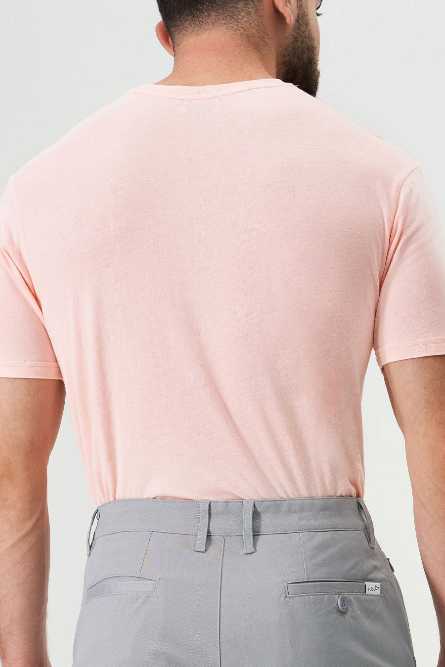 Direct From Brand,Eubi, Eubi Coral Penguin Patch Crewneck Short Sleeve T-shirt, Orange, Extra Large-46-TagXXL