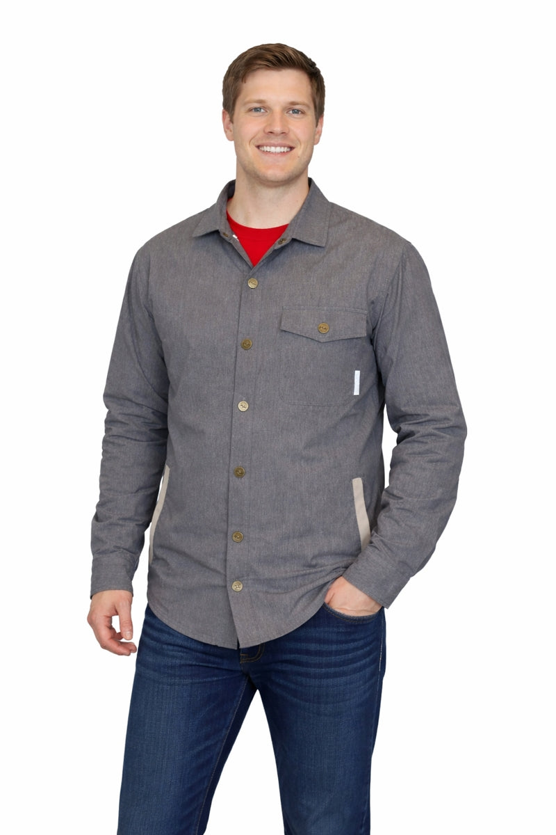 Brand Partner,Wise River, Wise River Dark Grey Granite Performance Jacket, Grey, Small-41-TagS