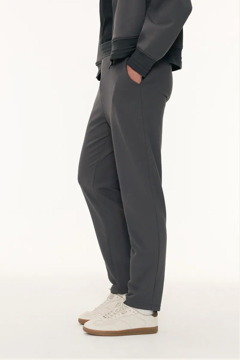 Direct From Brand,FYNE, FYNE Dark Grey Drawstring Performance Casual Pants, Grey, 34W-30L-TagL