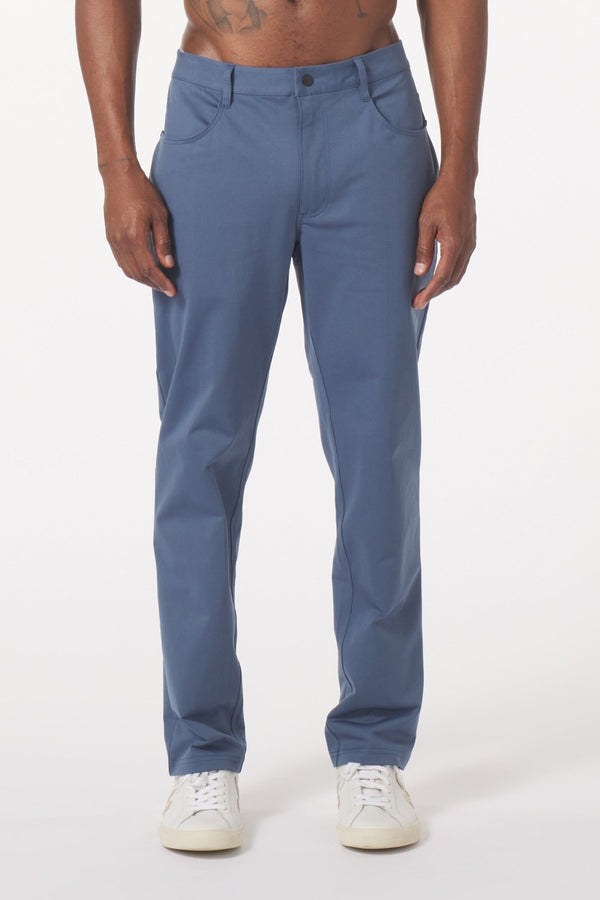 Glyder Washed Blue Warp Knit Chino Pant