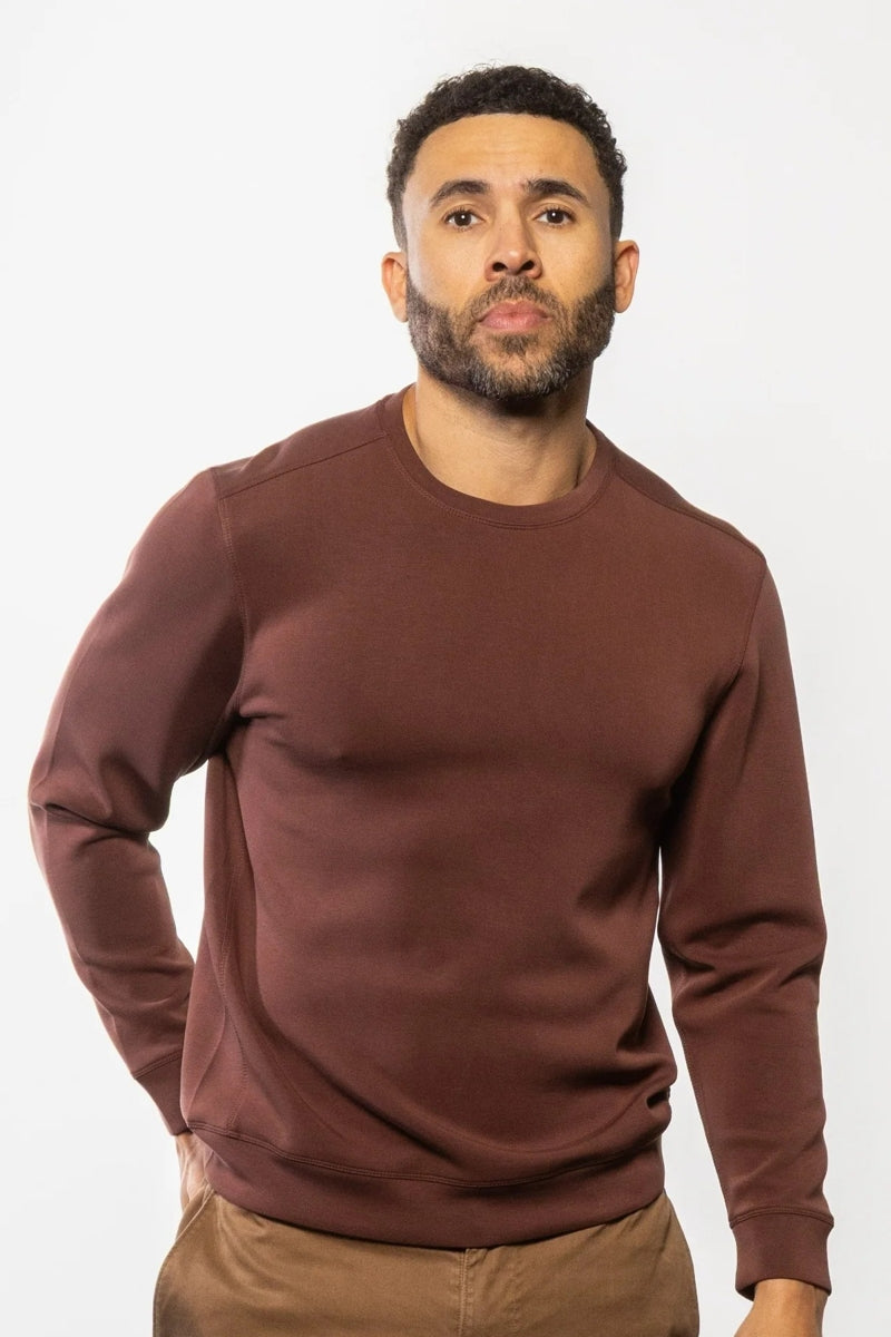Wholesale,Mason Cruz, Mason Cruz Brown Preformance Long Sleeve Tee, Brown, Large-46-TagL