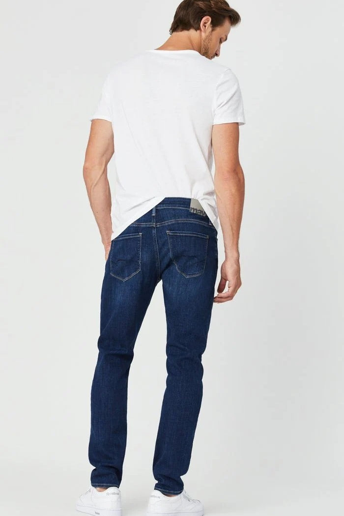 Wholesale,Mavi, Mavi Dark Feather Blue Zach Straight Leg Jeans, Blue, 40W-32L-Tag40