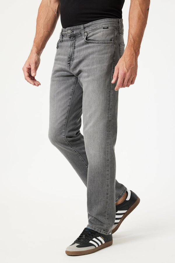 Mavi Grey Mid Smoke Brushed Straight Leg Jeans