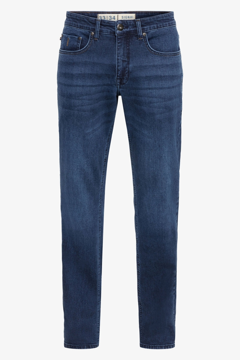 Wholesale,Signal Clothing, Signal Clothing Blue Soft Wash Slim Straight Jeans, Blue, 34W-30L-Tag34