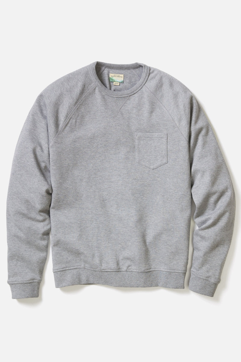 Wholesale,Marine Layer, Marine Layer Heather Grey Stretch Raglan Sweatshirt, Grey, Extra Large-50-TagXL