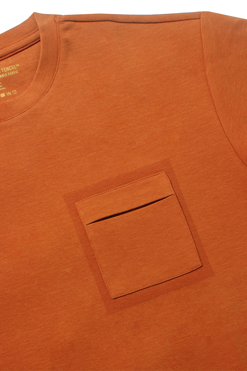 Wholesale,The Shirt Bar, The Shirt Bar Burnt Orange Premium Performance Tee, Orange, Medium-44-TagM