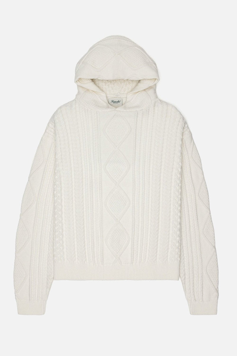 Kuwalla Light Cream Cable Hoodie