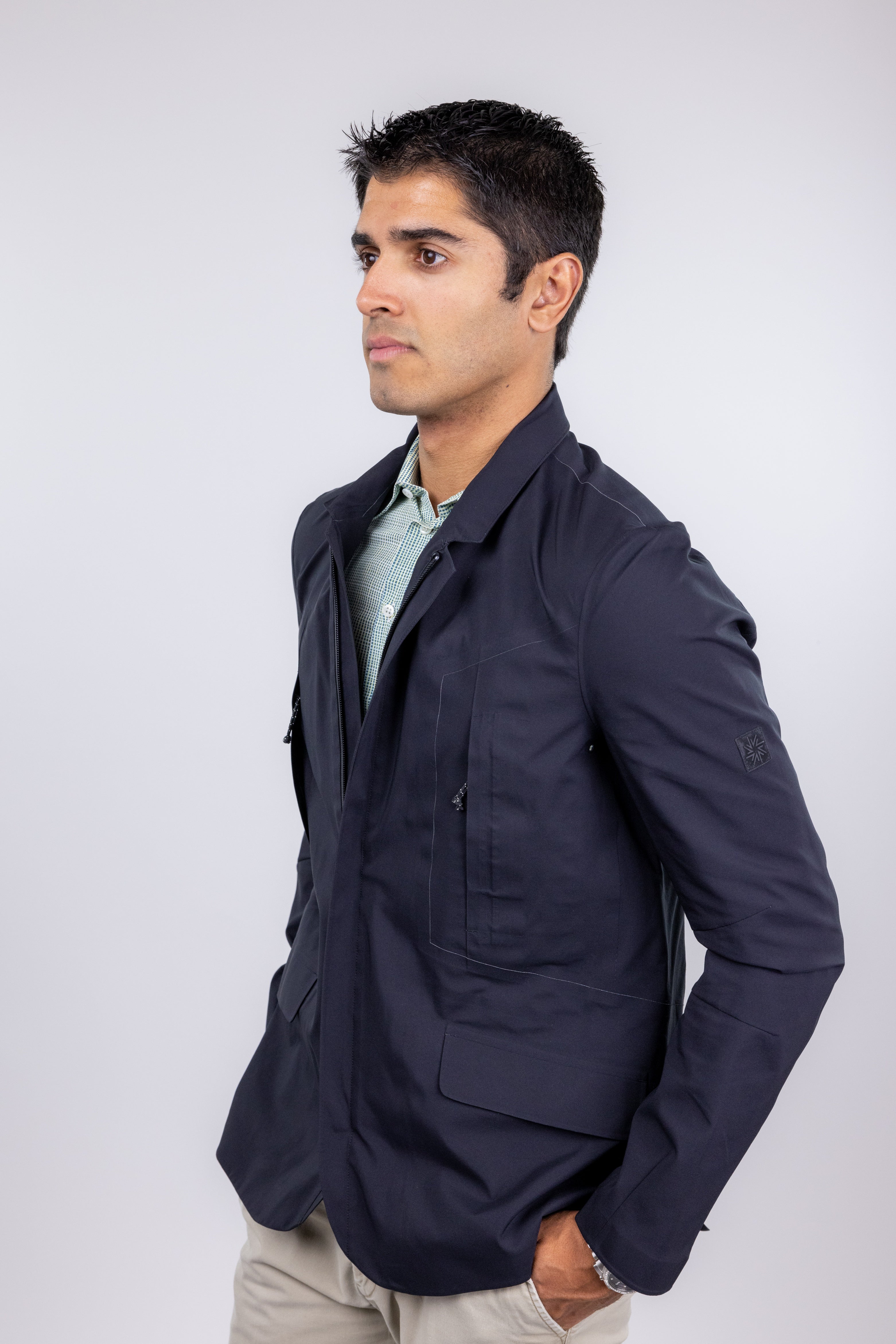 The RealReal,Isaora, Isaora Black Nylon Utility Jacket, Black, Small-41-TagS