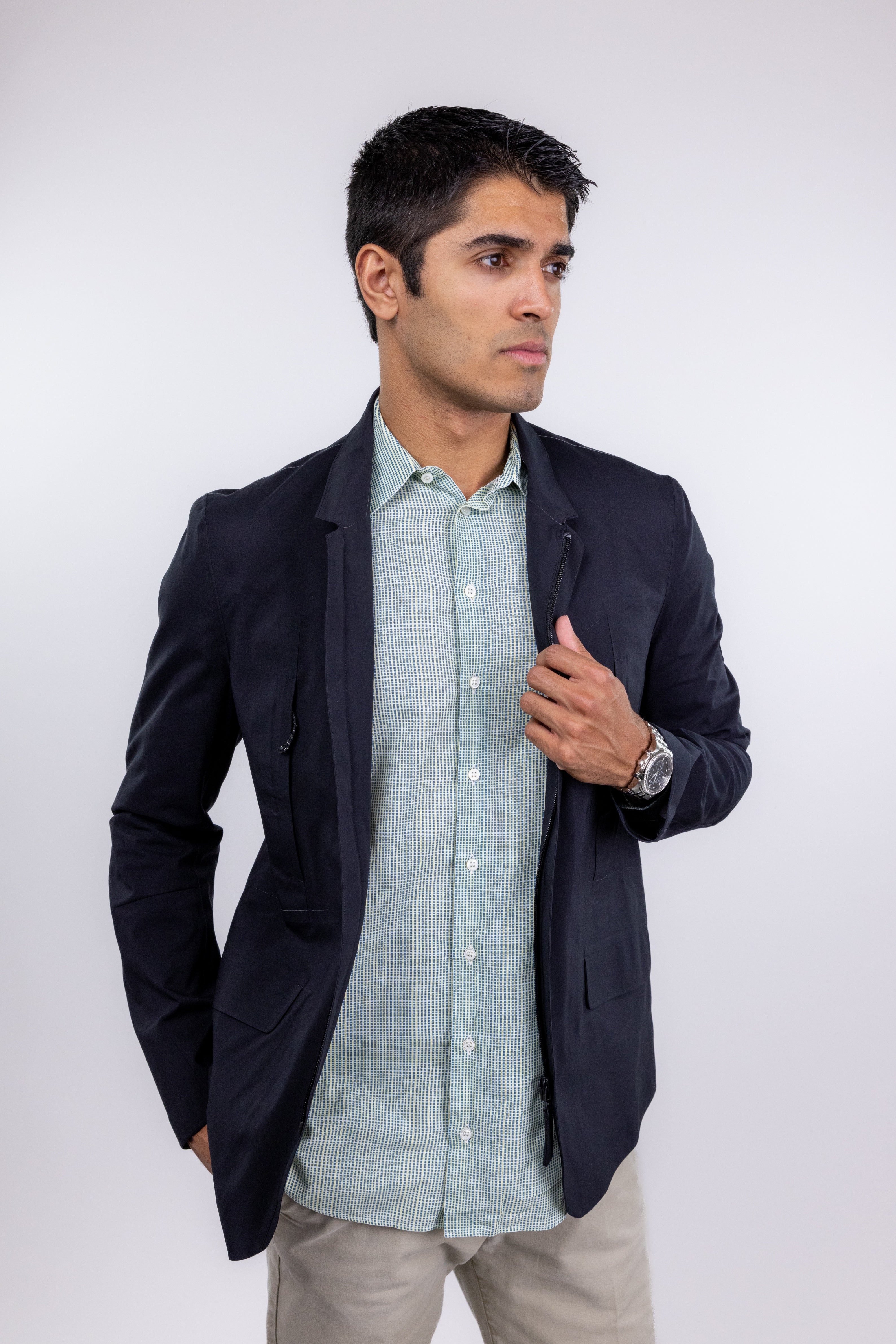 The RealReal,Isaora, Isaora Black Nylon Utility Jacket, Black, Small-41-TagS