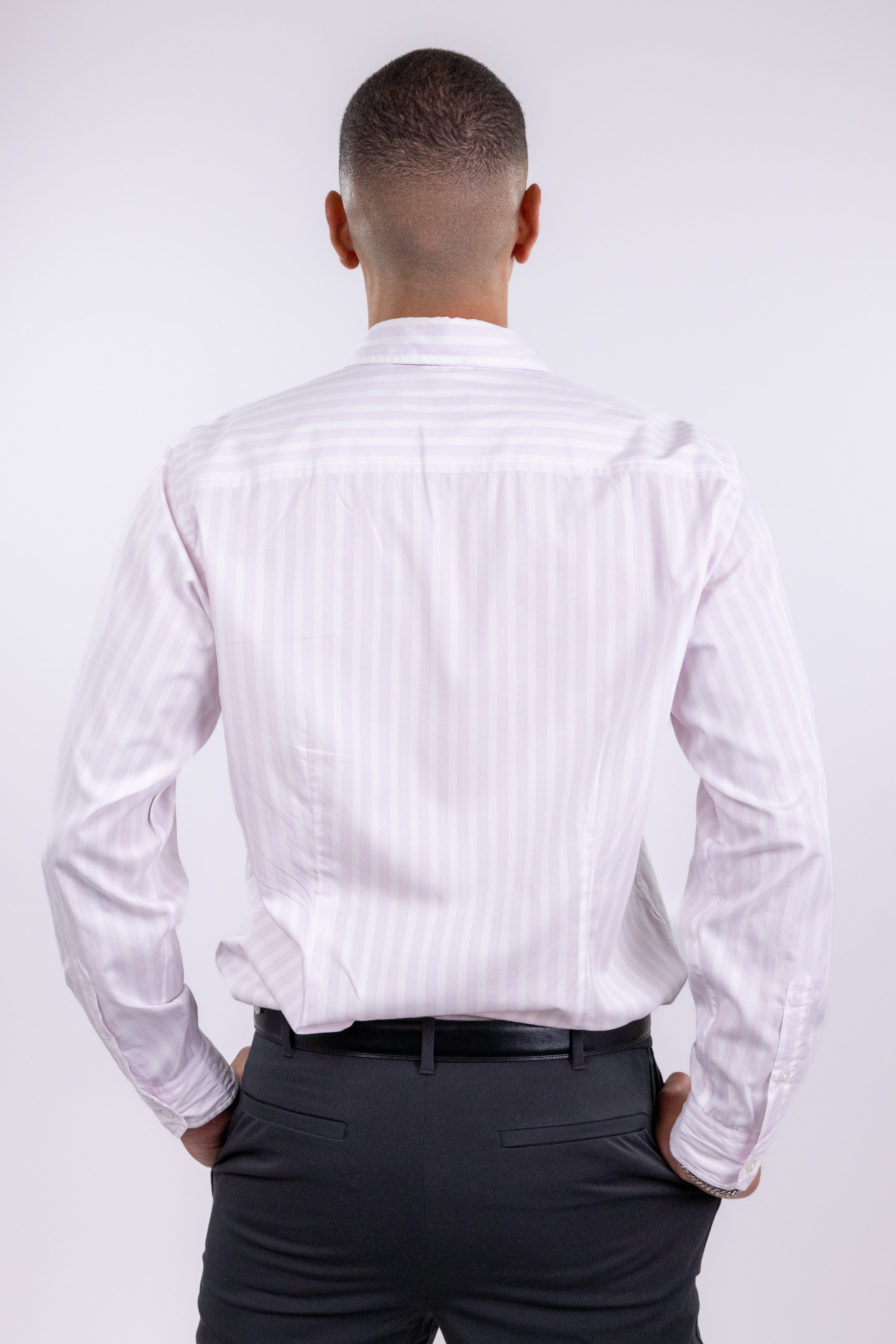 The RealReal,Zegna Sport, Zegna Sport Light Pink & White Striped Button Up Shirt, Pink, Medium-44-TagM