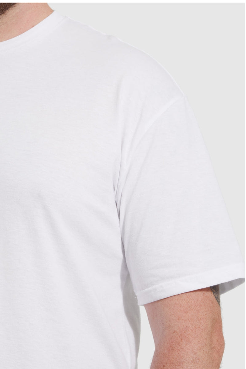 Faire,True Classic, True Classic White Short Sleeve Tee, White, Large-42-TagL