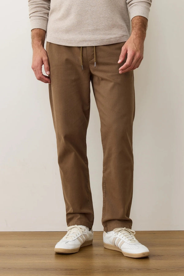 Marine Layer Brown Relaxed Fit Twill Pant