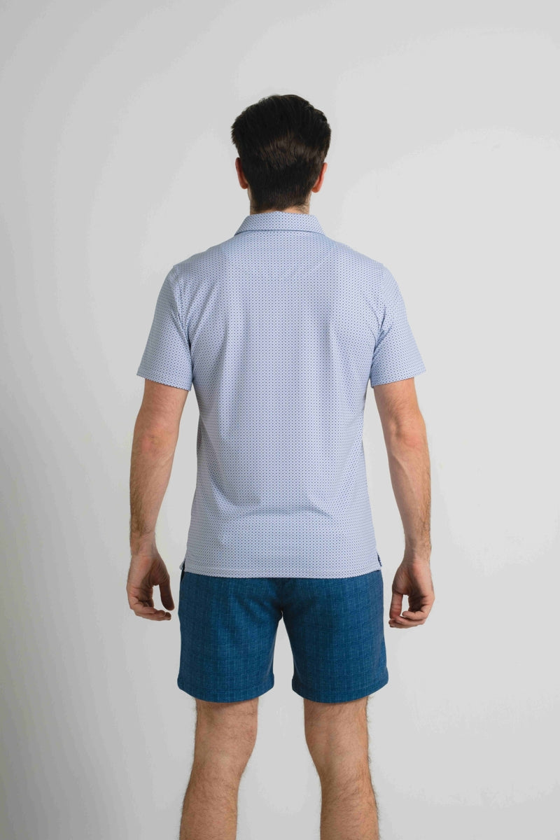 Wholesale,American Heritage, American Heritage Navy Braid Print Performance Polo, Blue, Small-40-TagSMedium-42-TagMLarge-45-TagLExtra Large-48-TagXLExtra Extra Large-50-TagXXL