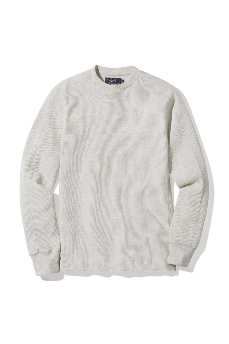 Faire,Grayers, Grayers Oatmeal Heather Waffle Crewneck Tee, Tan, Large-46-TagL