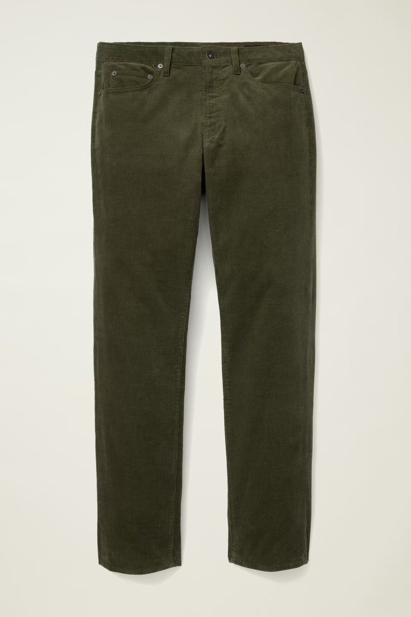 Wholesale,Bonobos, Bonobos Dark Olive Corduroy 5-Pocket Pants, Green, 34W-32L-Tag34