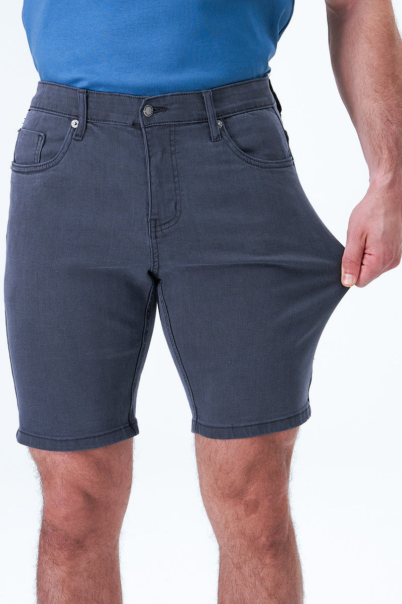 Eubi Stone Grey Air-Flex Jean 9" Shorts