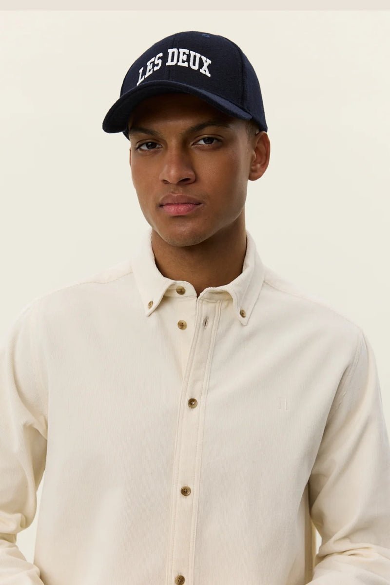 Wholesale,Les Deux, Les Deux Ivory Fine Pinwale Corduroy Overshirt, Cream, Extra Small-42-TagXS