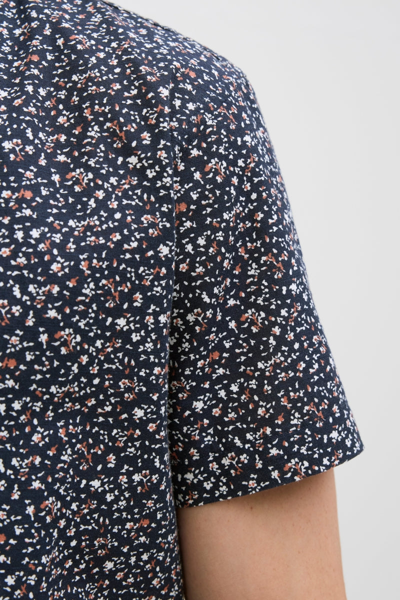 Wholesale,Jack & Jones, Jack & Jones Blue/Night Sky Abstract Floral Print Shirt, Blue, Large-45-TagL
