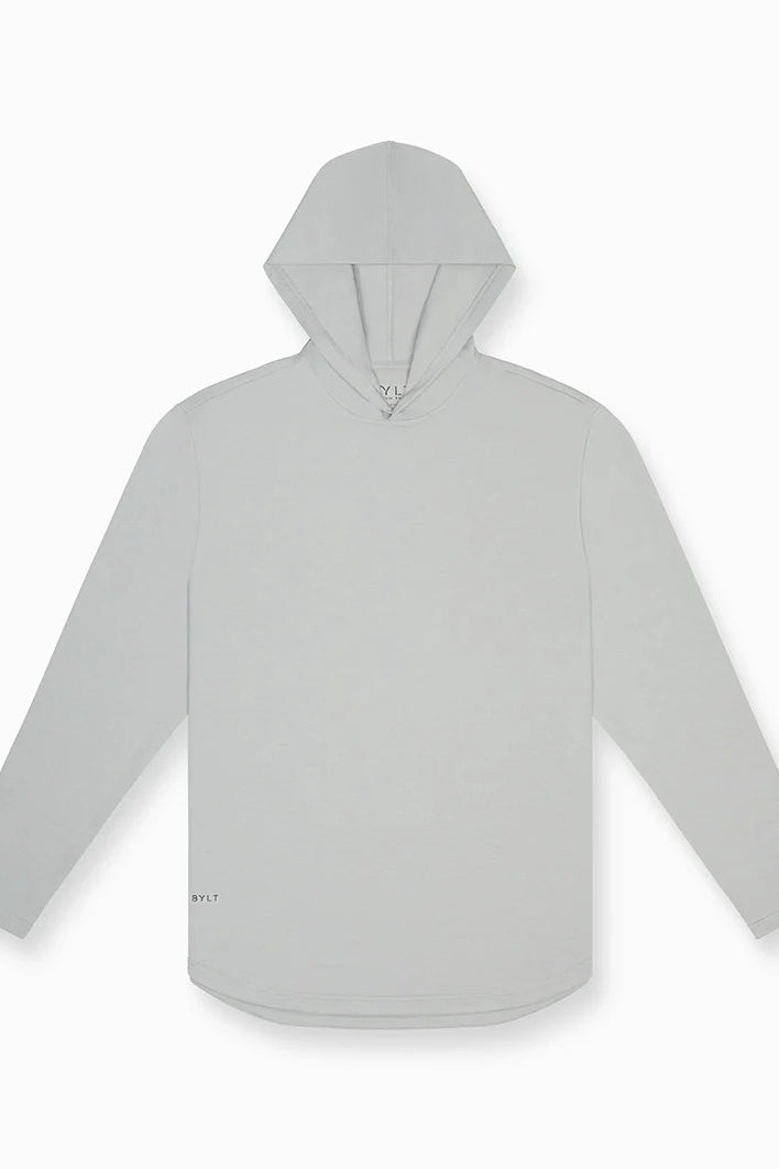 Wholesale,BYLT, BYLT Grey Drop-cut 4-way Stretch Hoodie, Grey, Medium-41-TagM