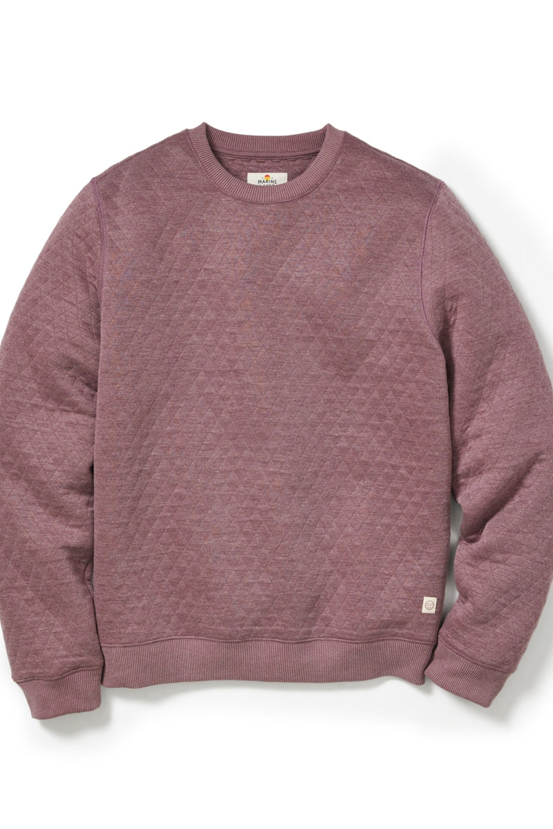Wholesale,Marine Layer, Marine Layer Plum Corbet Quilted Sweatshirt, Purple, Extra Large-50-TagXL