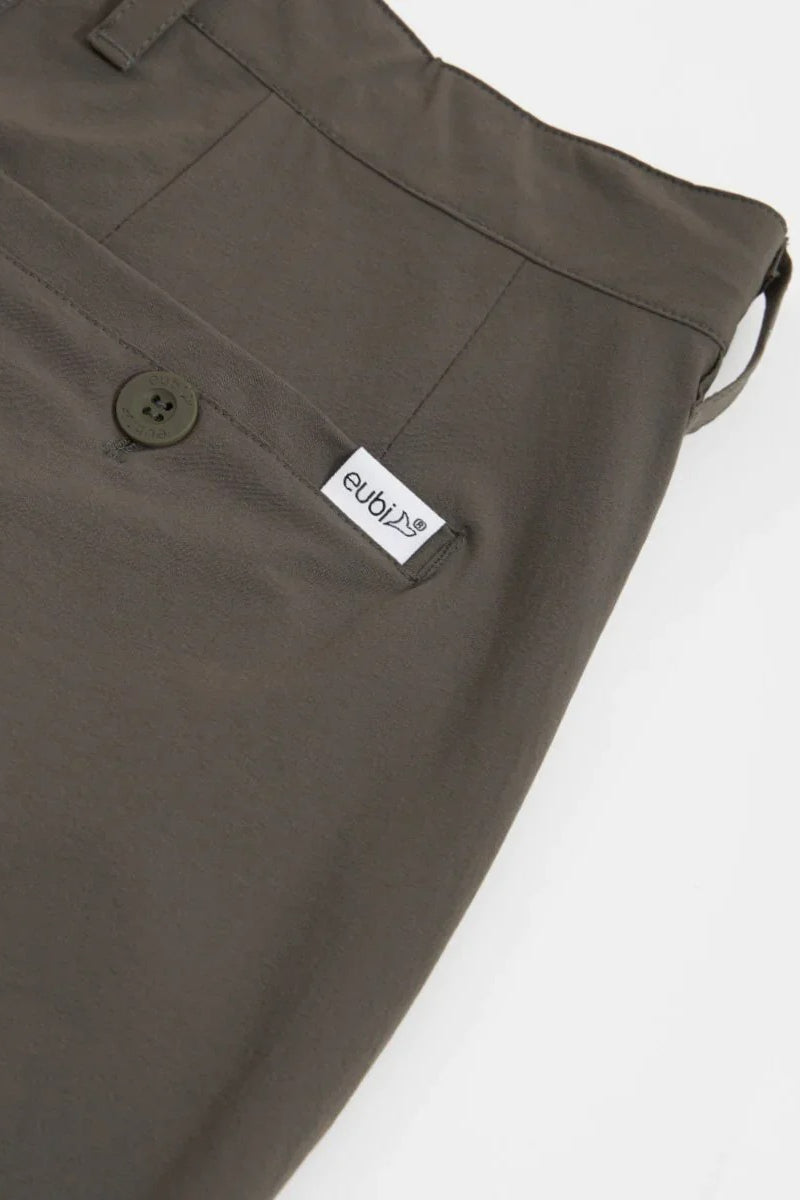 Eubi Army Green Golf 9" Shorts with Hidden Drawstrings