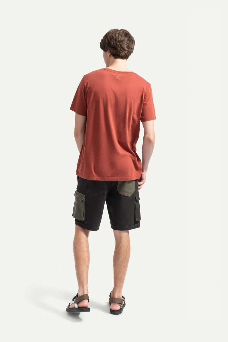 Wholesale,KAFT, KAFT Brick Combed Cotton T-Shirt, Red, Medium-44-TagM