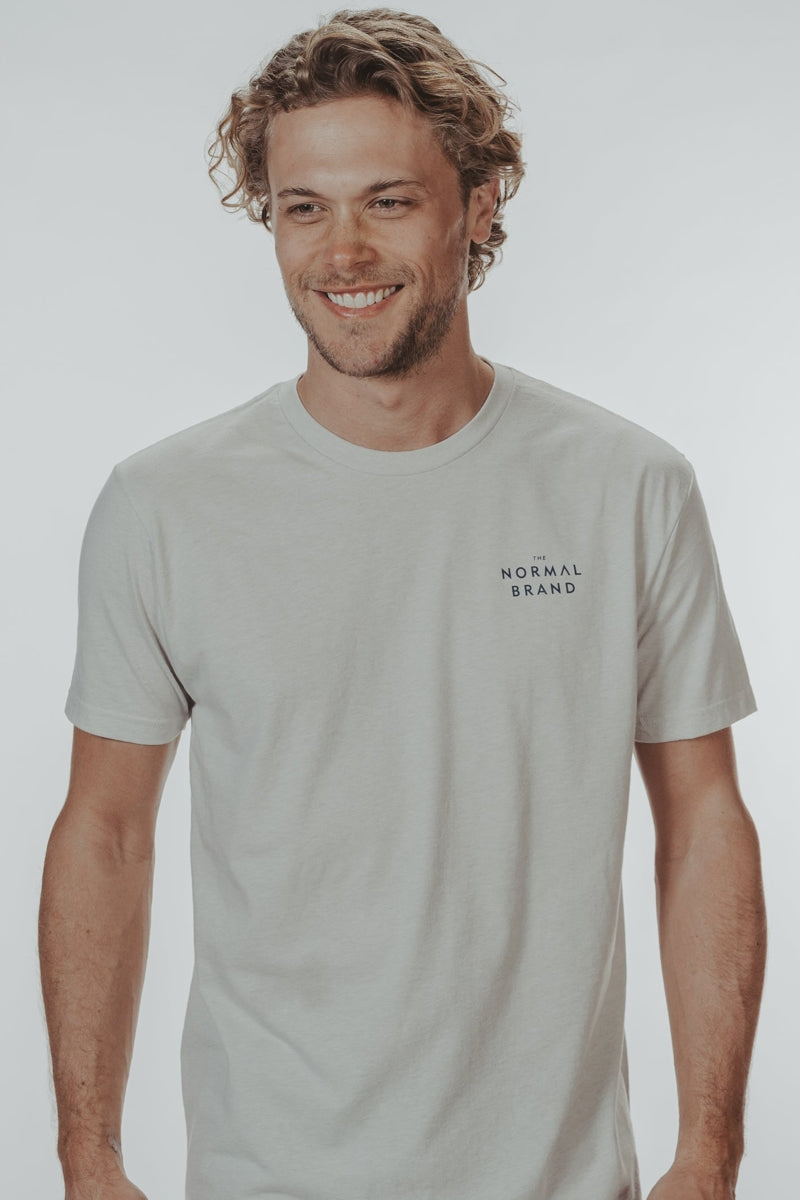 Wholesale,The Normal Brand, The Normal Brand Sand Dockside T-Shirt, Tan, Extra Large-46-TagXL