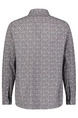 Luchiano Visconti Grey Multi Floral Printed Shirt